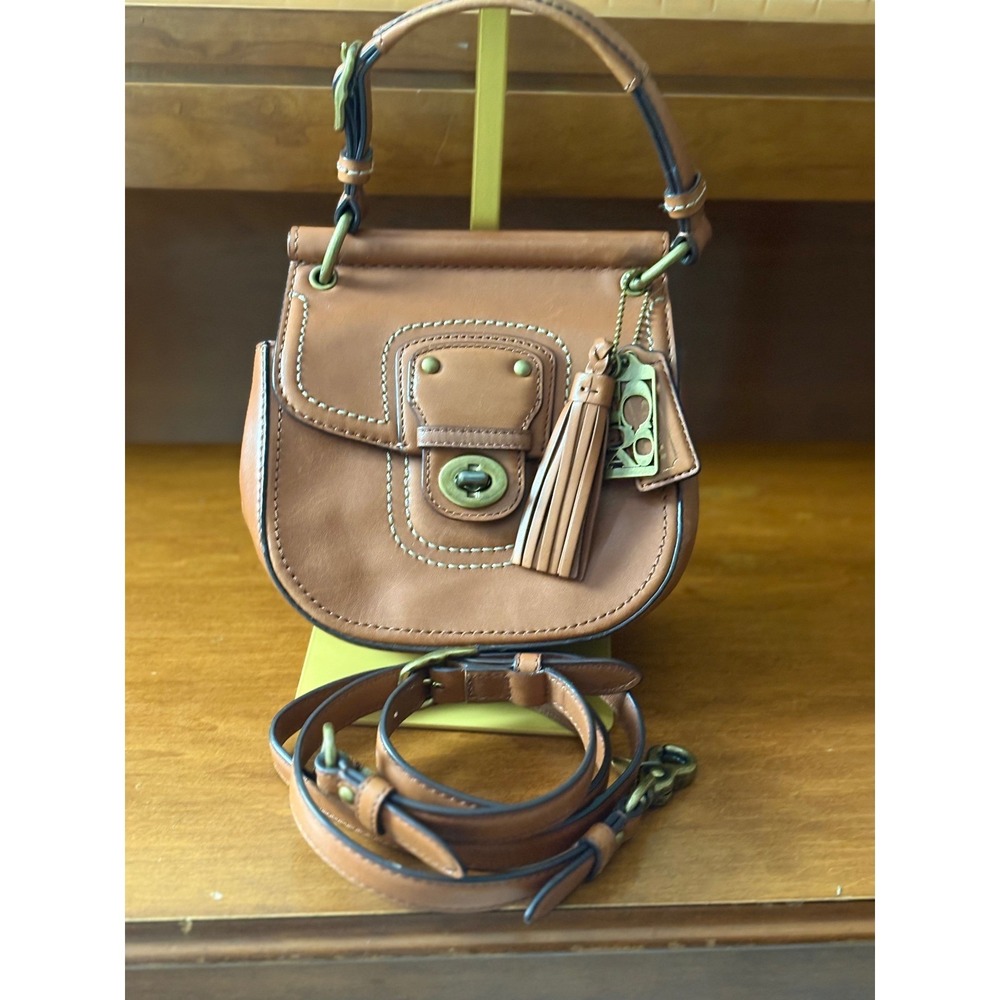 Coach Legacy Penny‎ Shoulder Bag British Tan Leather Crossbody 19886